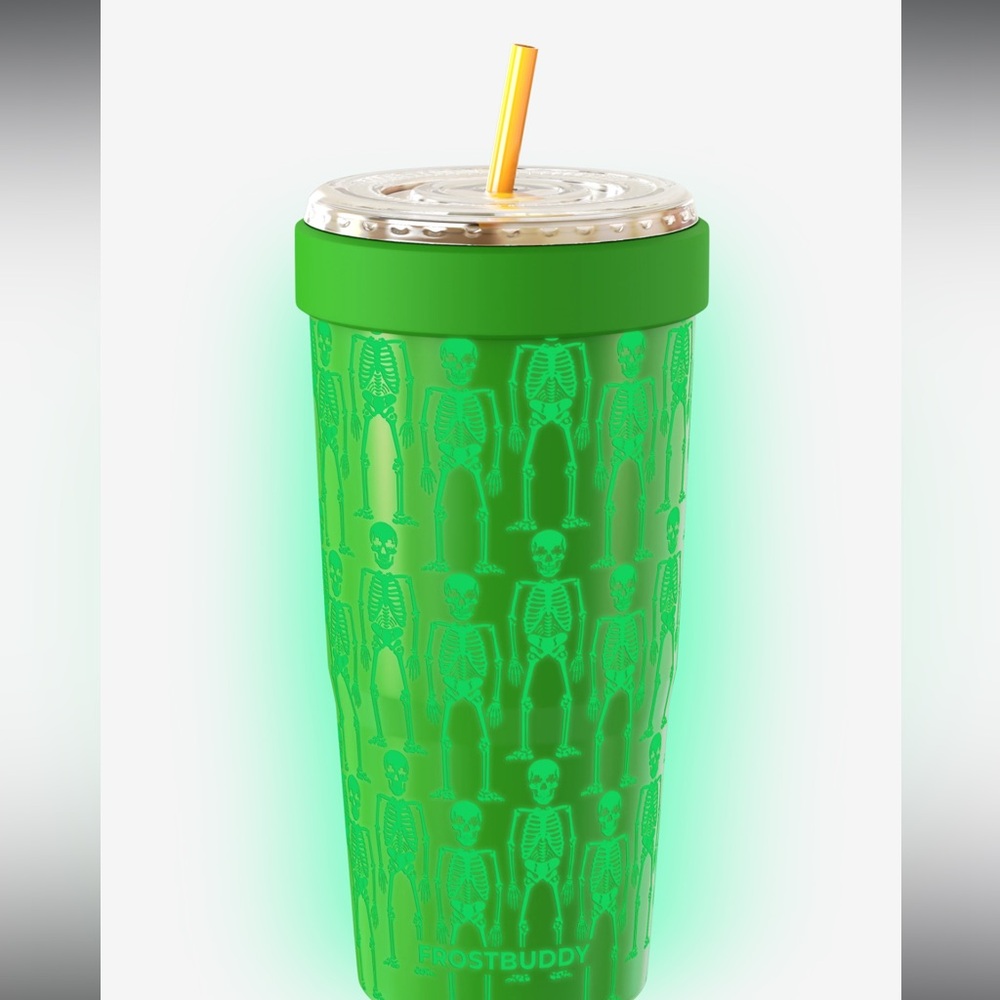 Frost Buddy Shake My Bones To-Go Buddy 32oz GLOW Tumbler Multi-Use NIB NWT - Picture 11 of 16